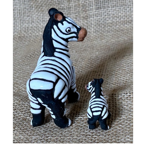 Leps Of Peru Zebra Figurine And Miniature Set Art Pottery Handmade Animals - Picture 2 of 7